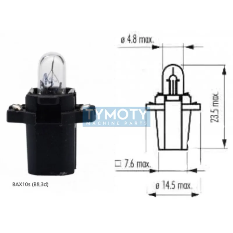 Žiarovka Narva 24V 1,2W BAX10s (B8,3d)