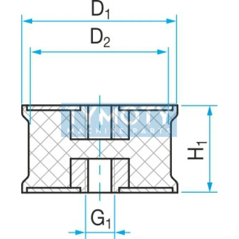 Silentblok SP3 - 100x95/75 M16/M16