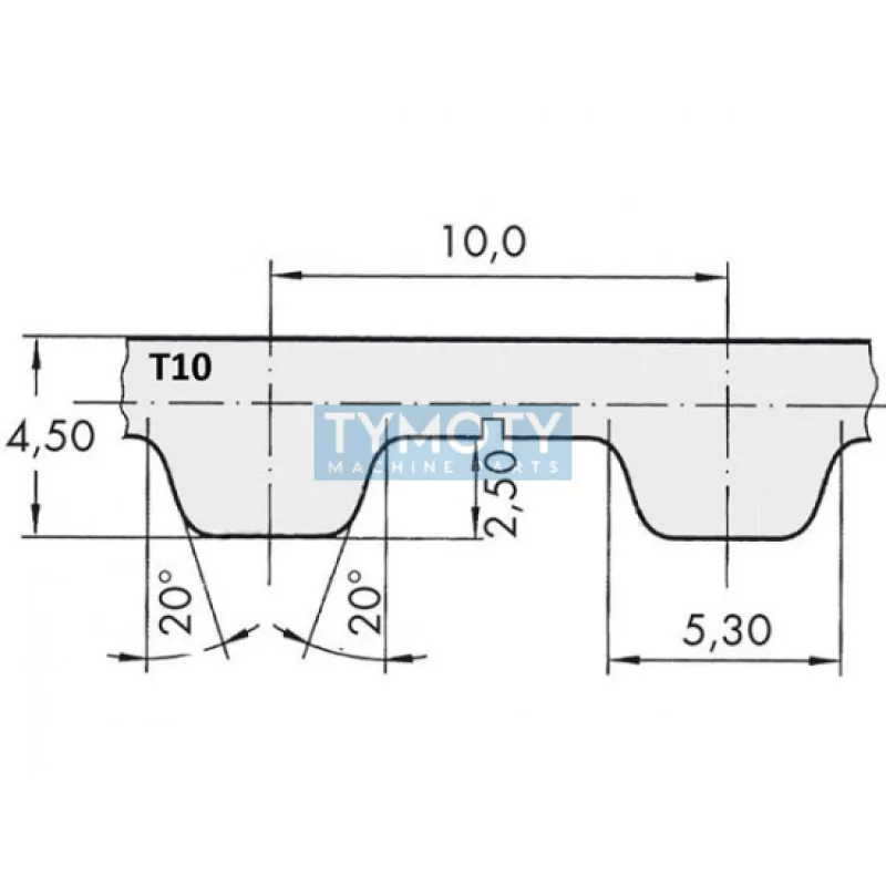 Remeň ozubený T10 1420 25 optibelt Alpha Torque