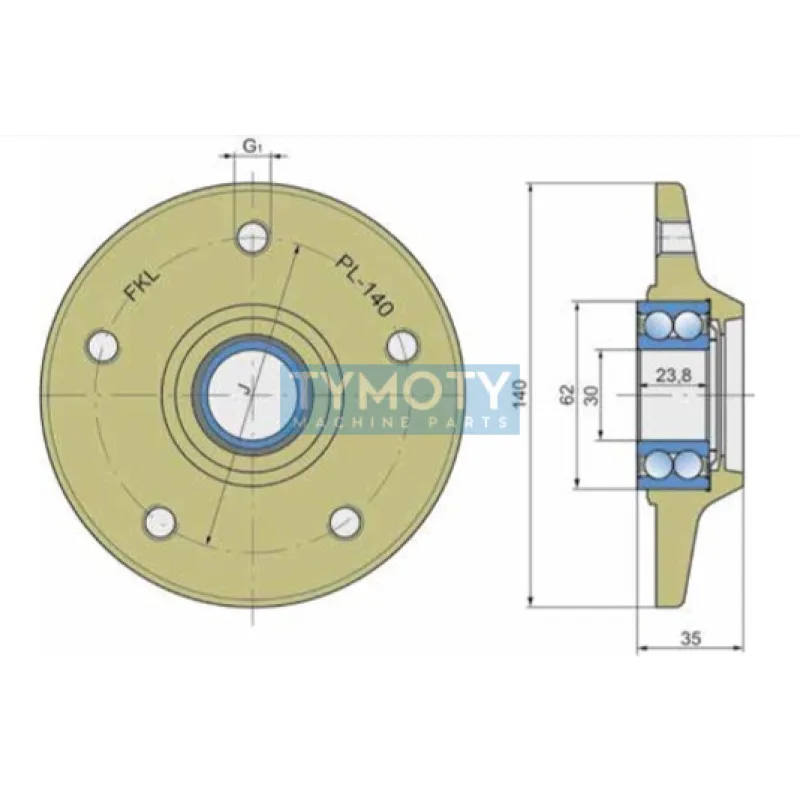 FKL PL-140 ložisková jednotka