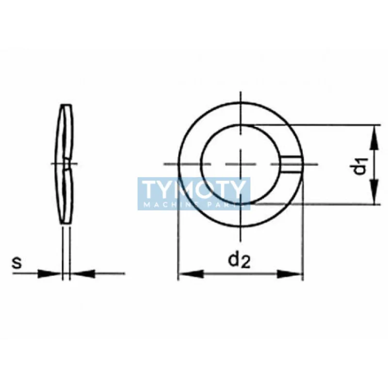 Podložka pružná prehnutá DIN 128A M20 / 20,2 pozink