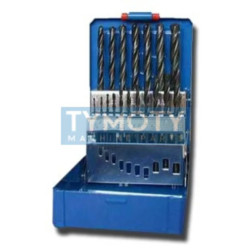 Súprava vrtákov DIN 338RN HSS 1-10 mm (po 0,5 mm) 19 ks v plechovej krabičke, STIMTET