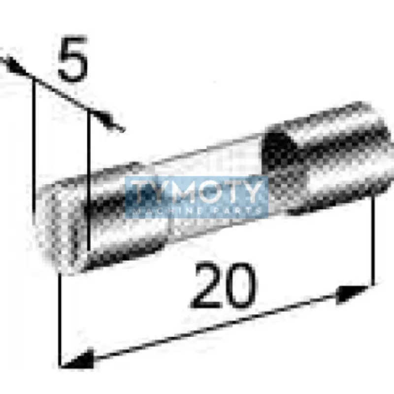 Poistka sklenená malá 1A 5x20mm