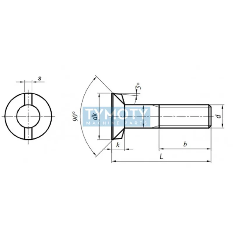 Pluhová skrutka s dvoma nosmi M12x50 10,9
