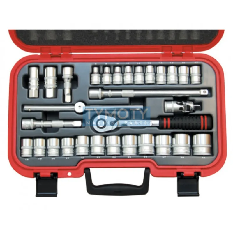 Sada hlavíc M30MSH 1/2", 8-32, štvorhran - metrická 30.dielna sada Kennedy