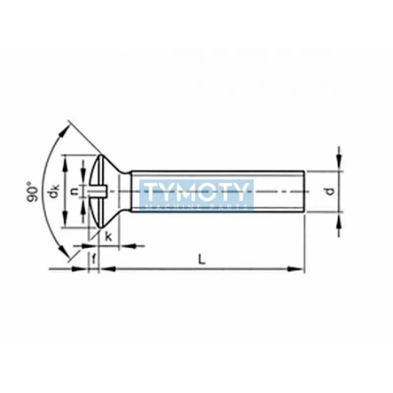 Skrutka šošovková hlava - drážka DIN 964 M4x40 pozink