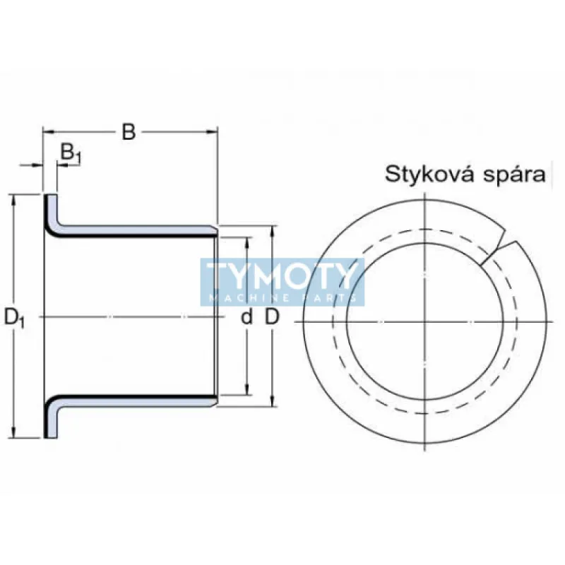 SKF PCMF 101217 E puzdro klzné prírubové, oceľ-PTFE/Pb