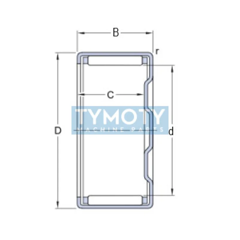 SKF BK 0609 ihlové ložisko