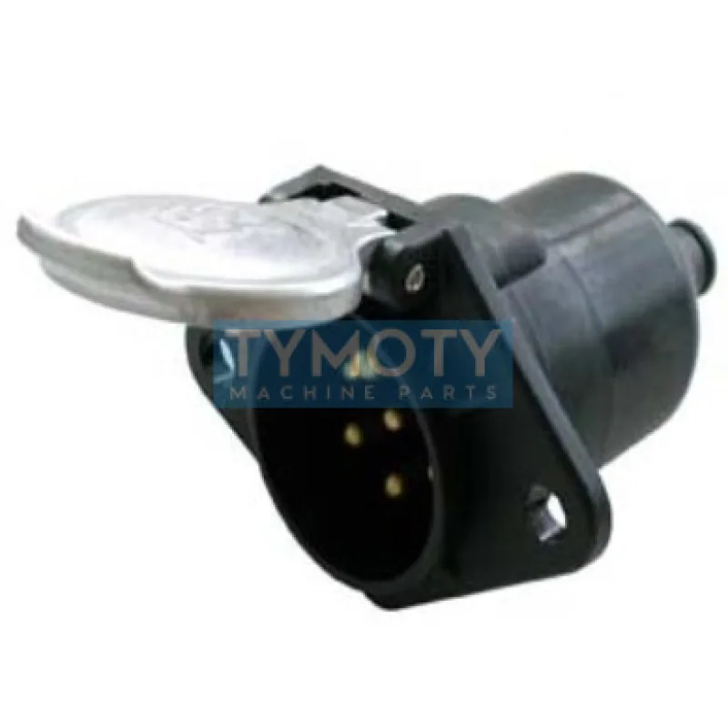 Zásuvka 24V 7P s hliníkovým krytom (čierna) + tesnenie JAEGER