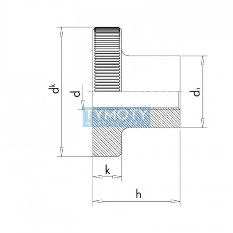 Matica ryhovaná DIN 466 M5 nerez A1