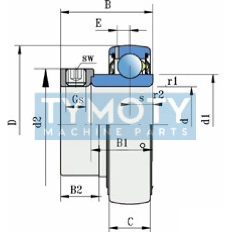 FKL UY 203-2S upínacie ložisko
