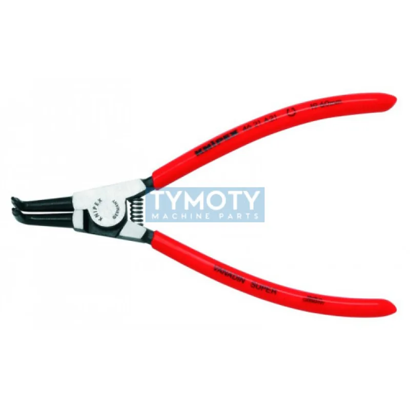 KNIPEX 46 21 A21 Kliešte pre vonkajšie poj. krúžky 19-60 mm, zahnuté 90 ° pot. plastom, fosfátované