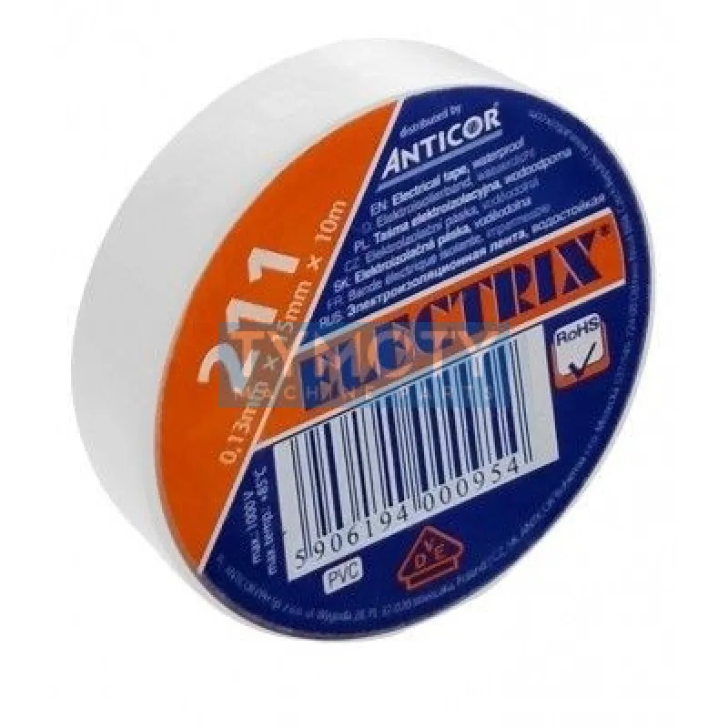 Páska izolačná PVC 0,13x15x10-biela