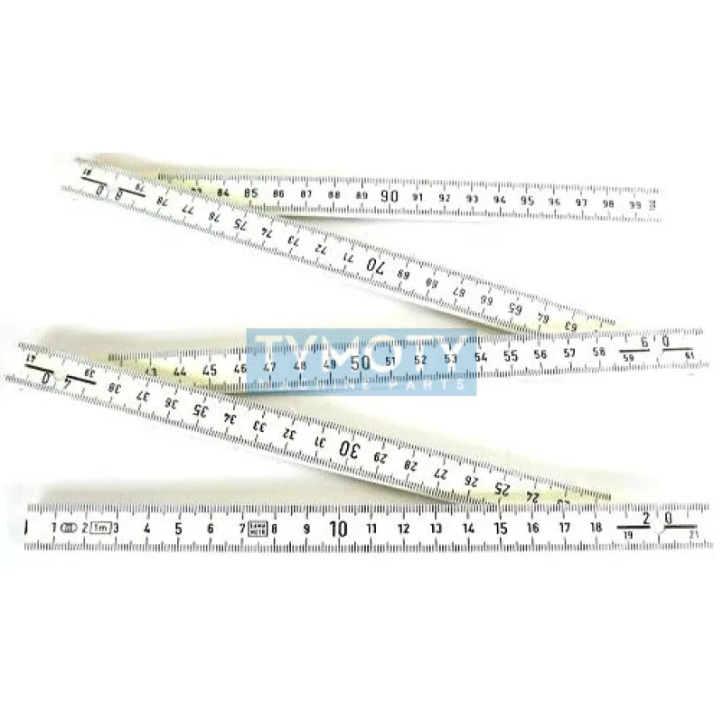 Meter skladací plastový 1m biely