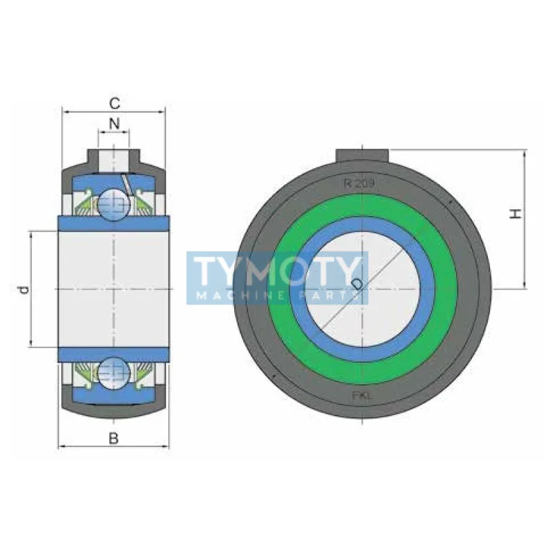 FKL GWR 209PPB30 ložisková jednotka