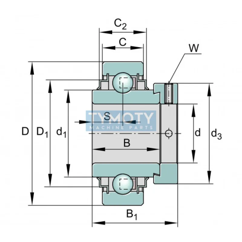 INA E50-XL-KRR upínacie ložisko