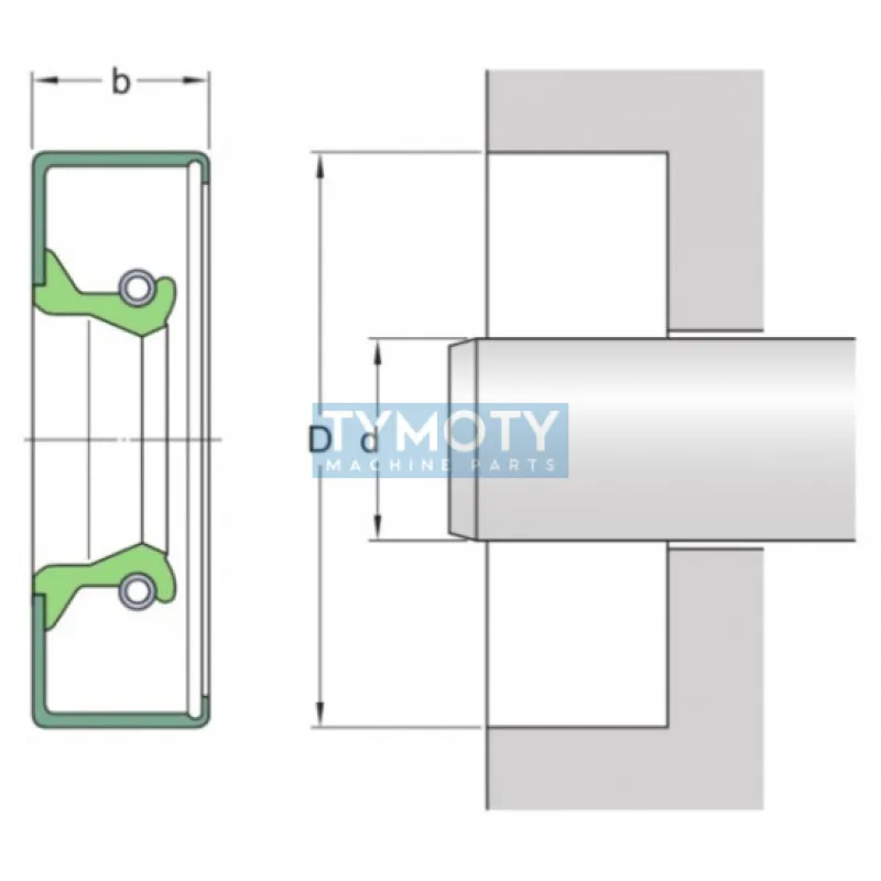 Gufero 70x100x10 (NBR-B) CRW1 R SKF
