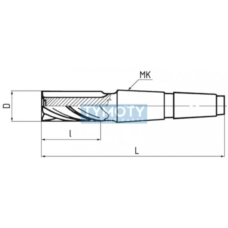 Fréza valcová, čelná, krátka, jemnozubá, F430940, 22x40 mm