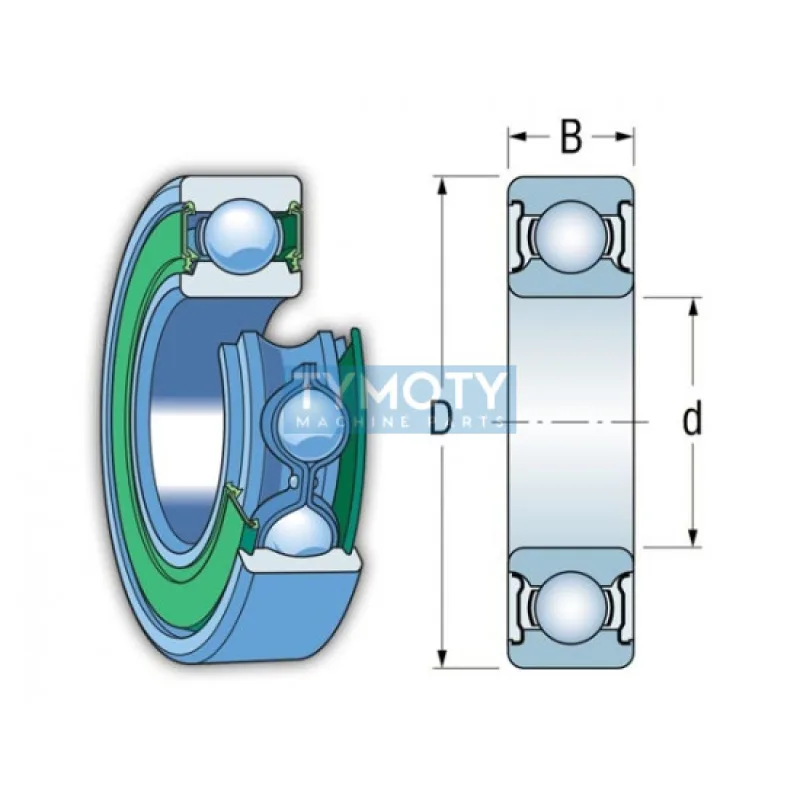 CRF 6201-1/2"-2RS guľkové ložisko