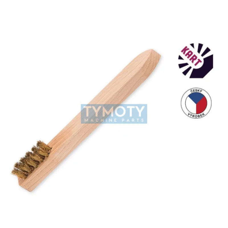 Kefa "mazáčik" s krátkou drevenou rukoväťou, 3-radový mosadzný vlnitý drôt 0,25 mm/KART 1111125