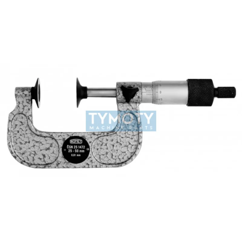 Strmeňový mikrometer na ozubené kolesá, 251472, 0÷25mm /42025401/ - SOMET