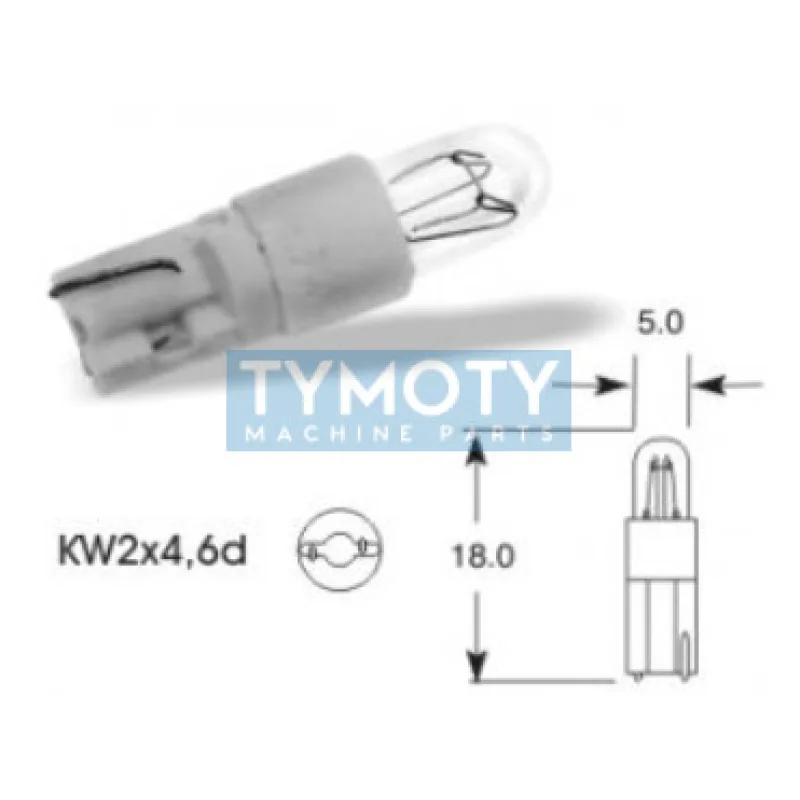 Žiarovka Elta 24V 1,2 W KW2x4, 6d plast