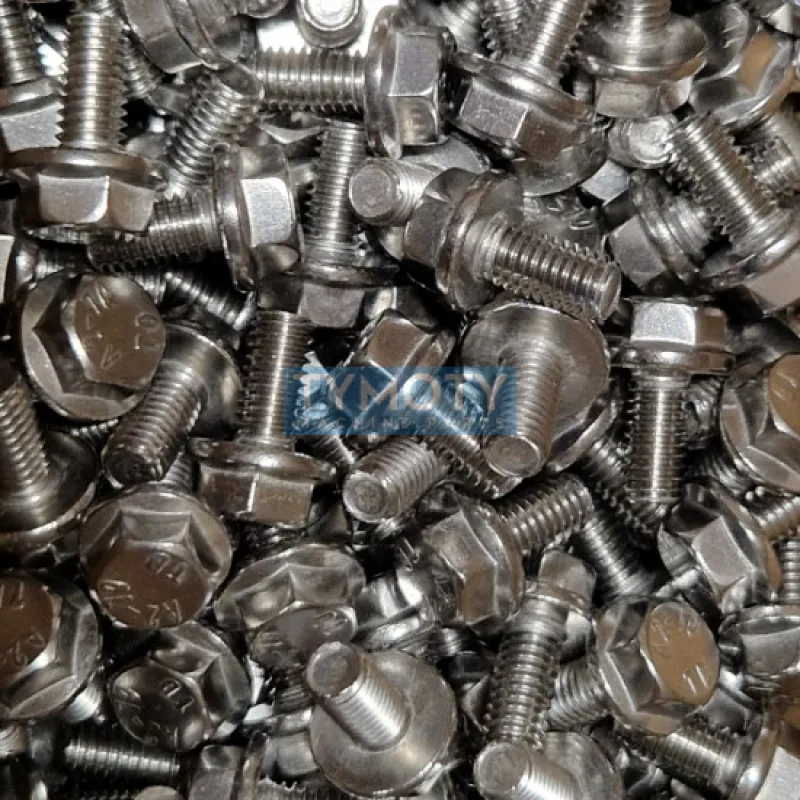 Skrutka šesťhranná s golierom DIN 6921 M6x12 nerez A2