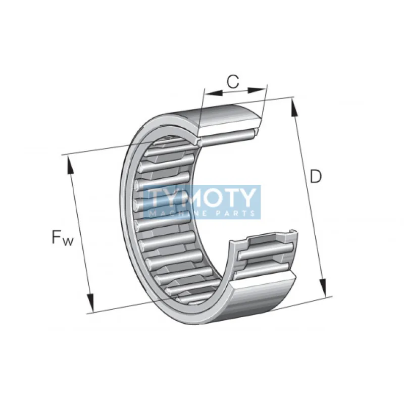 INA RNAO 40-50-17 ihlové ložisko bez vnútorného krúžku
