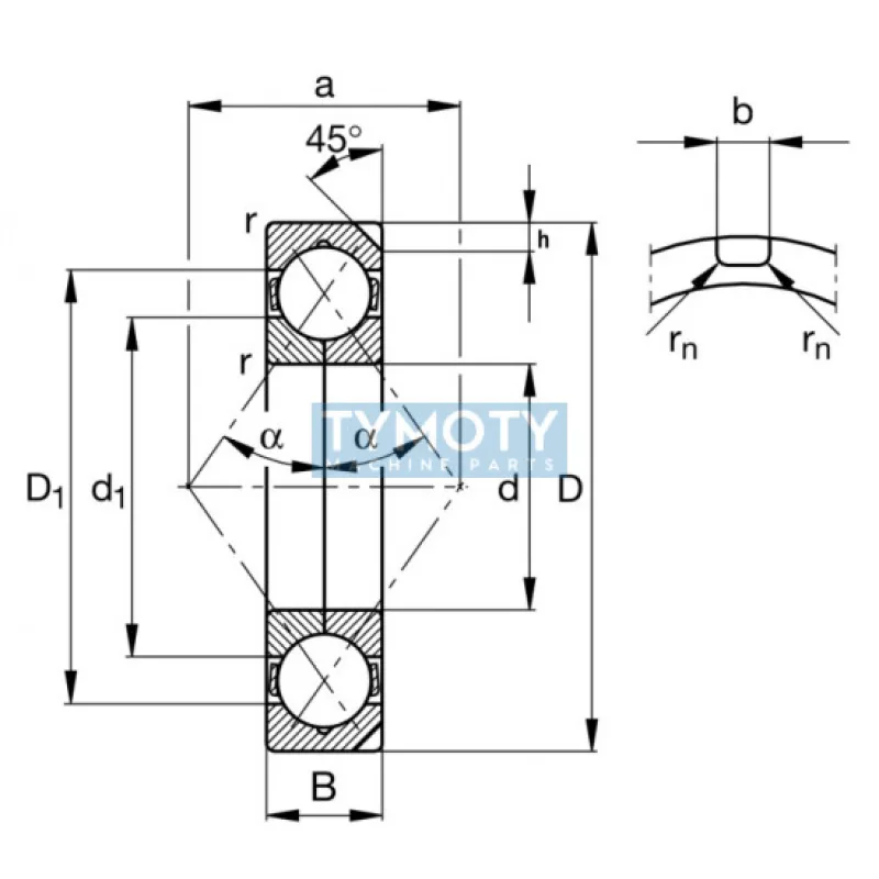 FAG QJ 226-N2-MPA štvorbodové ložisko