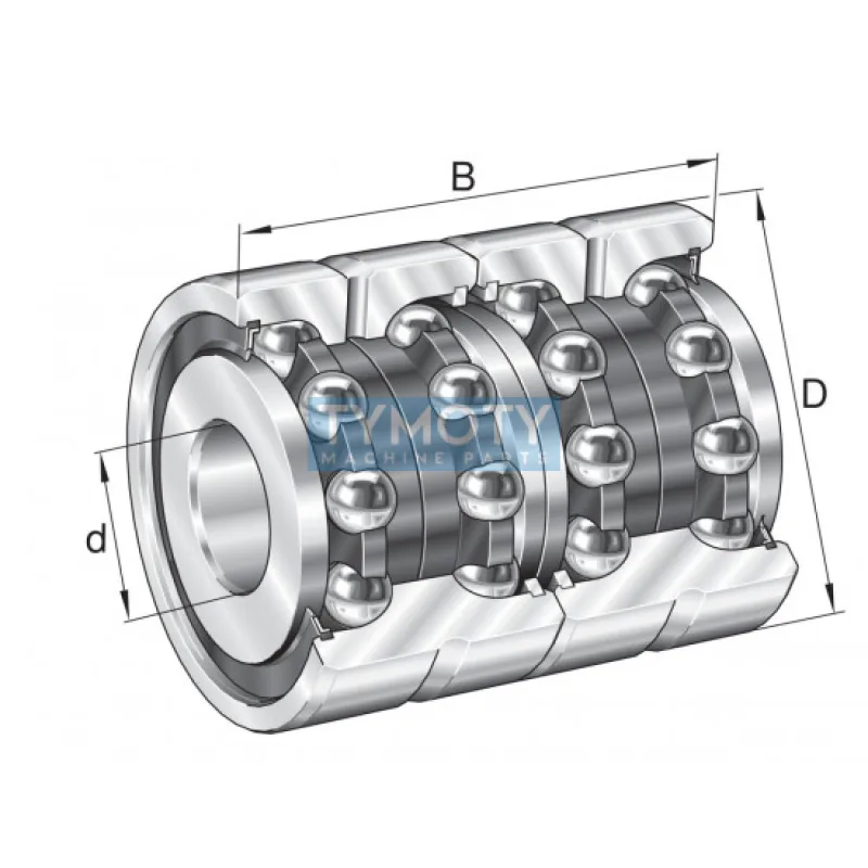 INA ZKLN 2557 2RS-2AP = 2 pcs. ložisko