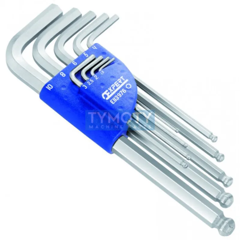 Kľúč zástrčný sada 9 ks s guľôčkou, EXPERT E113976