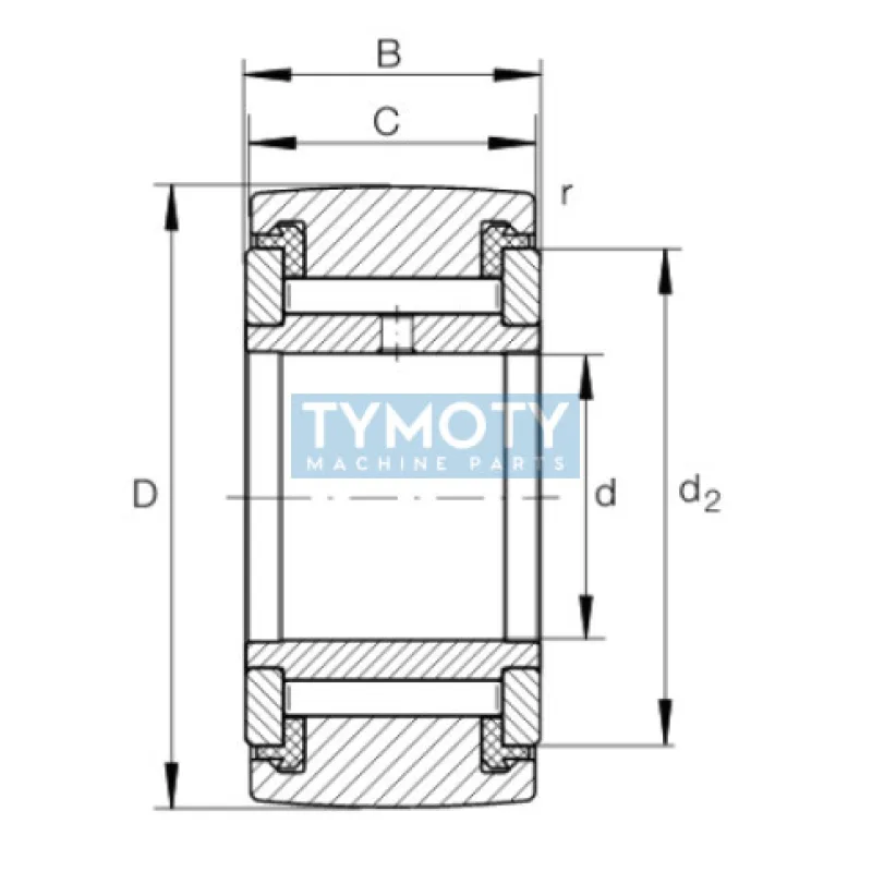 INA NATV 50 X-PP-A kladka oporná