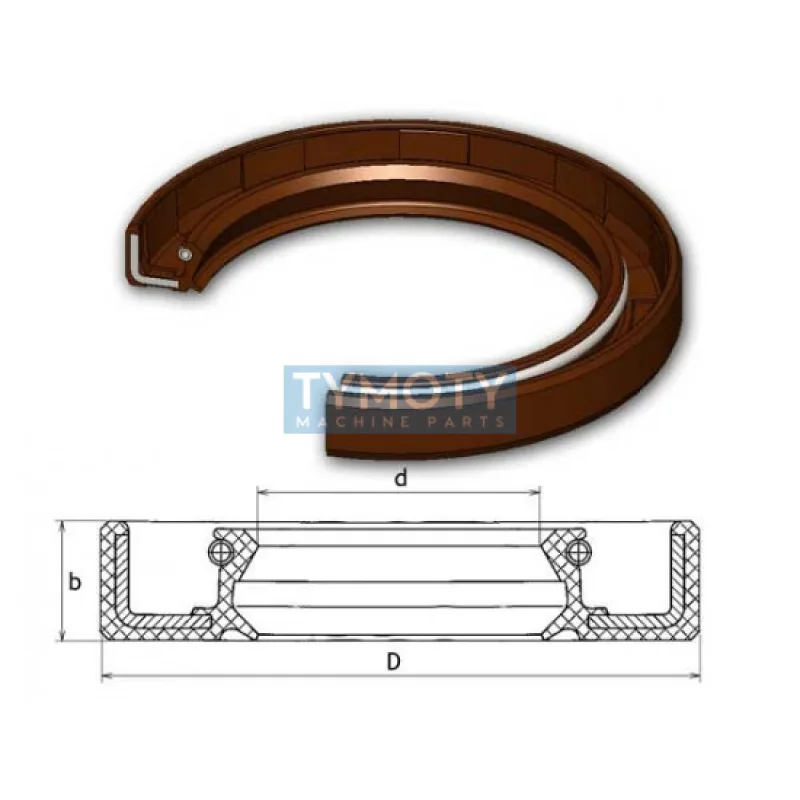 Gufero 25x62x7 FPM-VIAS Dichtomatik