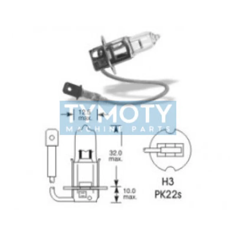 Žiarovka Elta 24V H3 100W PK22s
