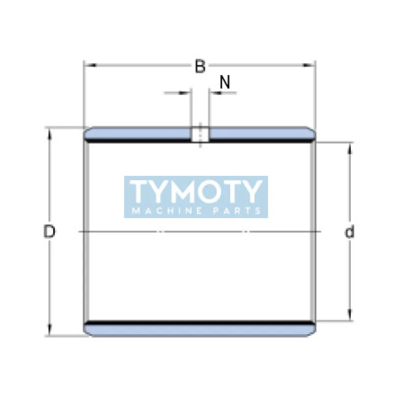 KX 7540-22 puzdro klzné, oceľ-POM