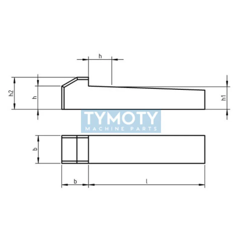 Klin drážkový s nosom DIN 6887 28x16x200