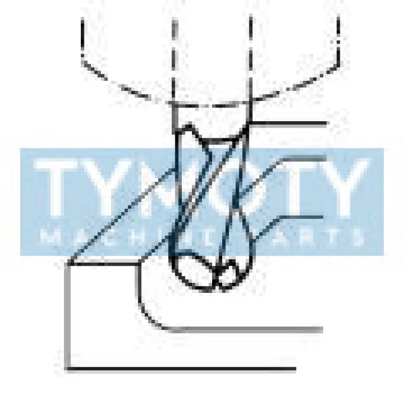 Fréza kopírovacia krátka, 2 zubá, F510418, 11x13 mm