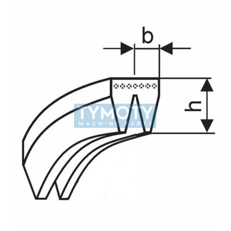 Remeň viacklinový 2 PL 3327 (1310-L) optibelt RB