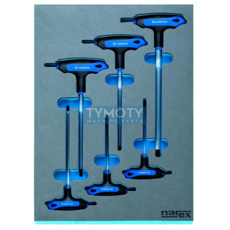 Modul imbus kľúčov s T rukoväťou 2-8mm/6dielov, NAREX-MODUL, M 6-dielov T-imbusy