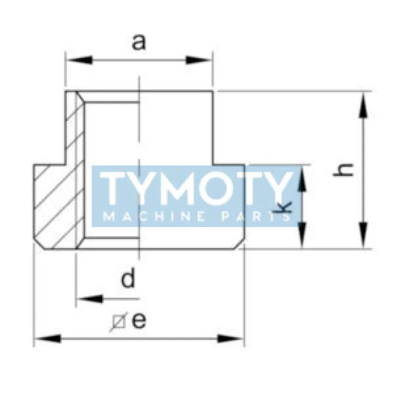 Matica do T drážky DIN 508 M18x22 |10| bez PÚ
