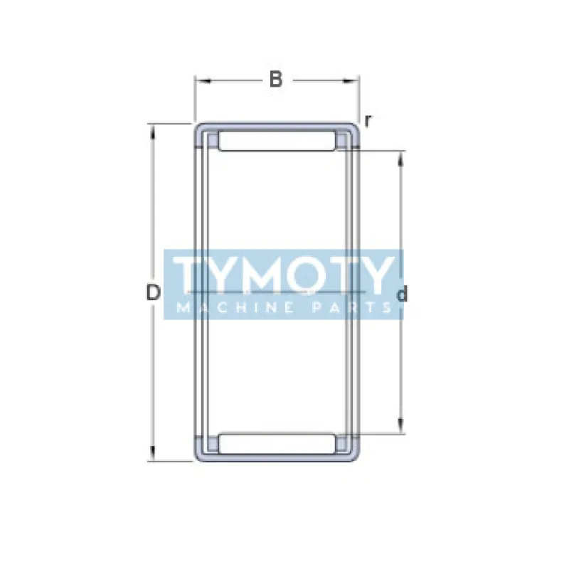 SKF HK 0306 TN ihlové ložisko s lisovaným puzdrom