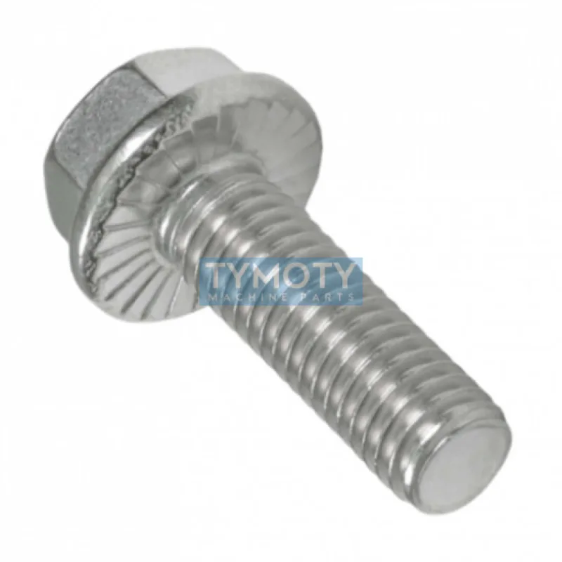 Skrutka so šesťhrannou hlavou s ozubeným golierom DIN 6921 M10x25 nerez A2