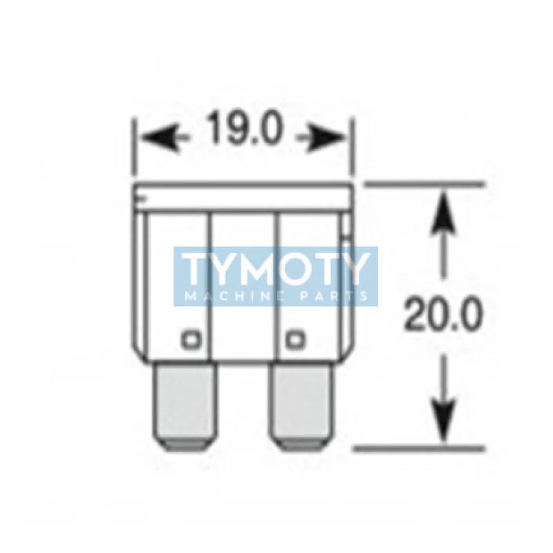 Poistka nožová 20A
