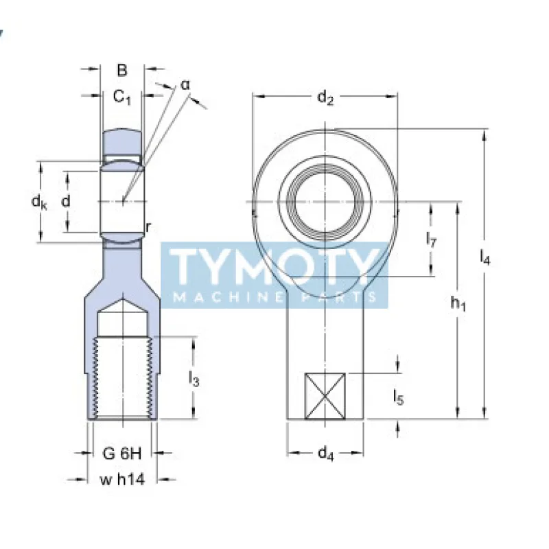 SKF SIL 20 C kĺbová hlavica