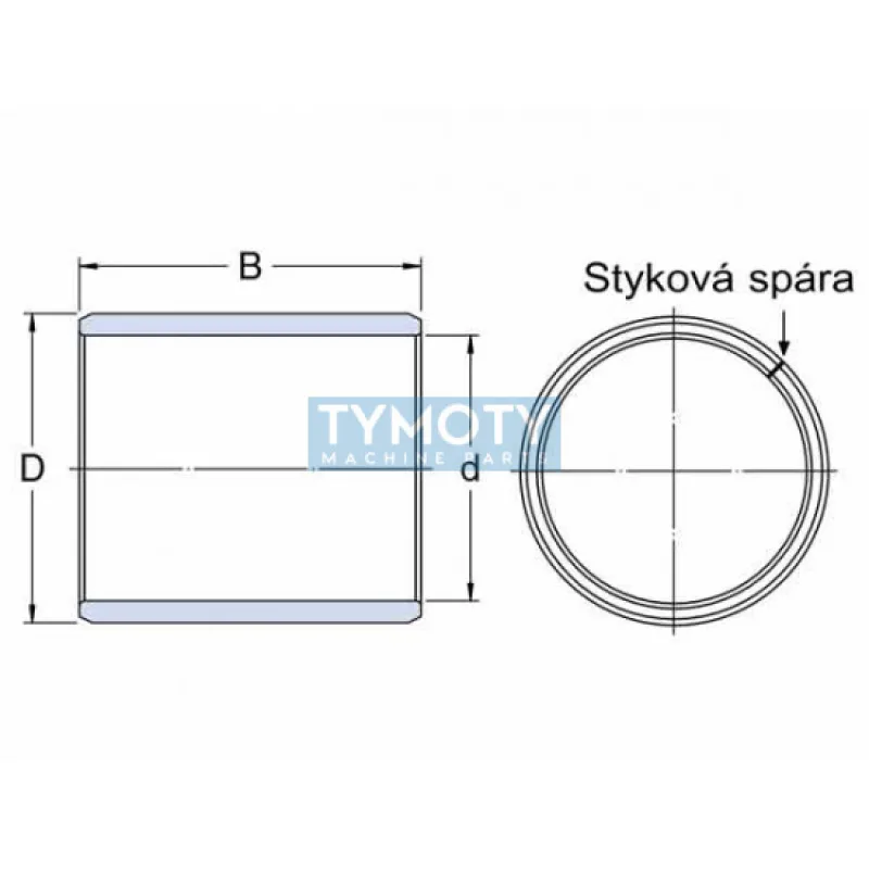 SKF PRM 323630 puzdro klzné, zvinutý bronzový pás
