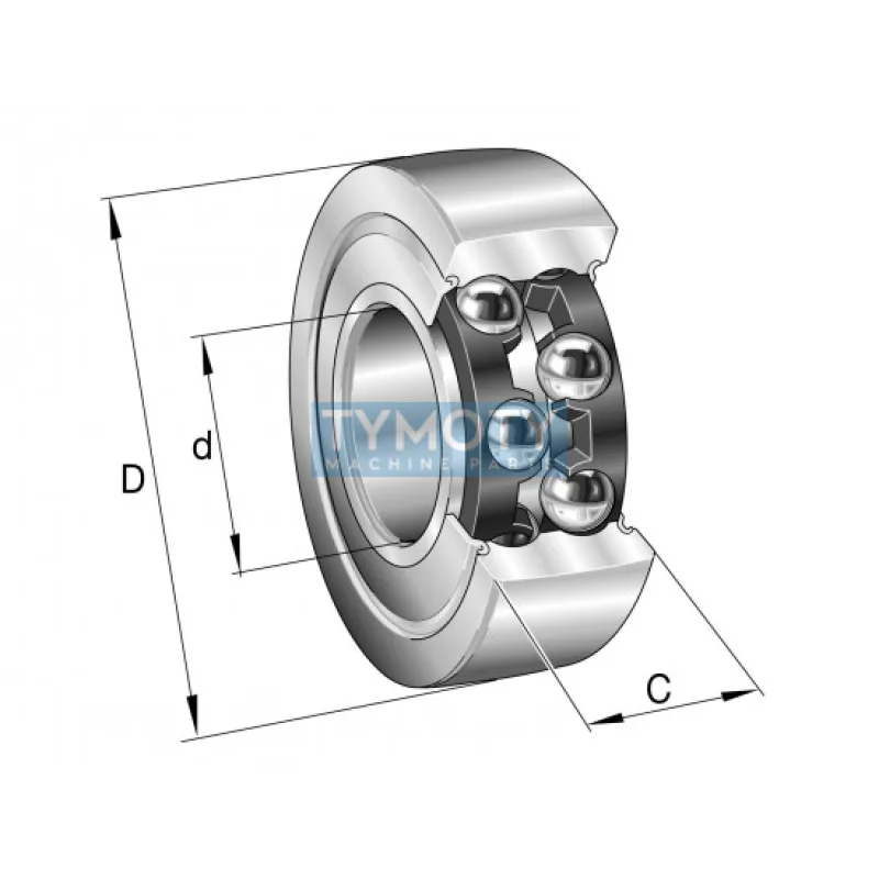 INA LR 5208-X-2Z-TVH-XL ložisková kladka