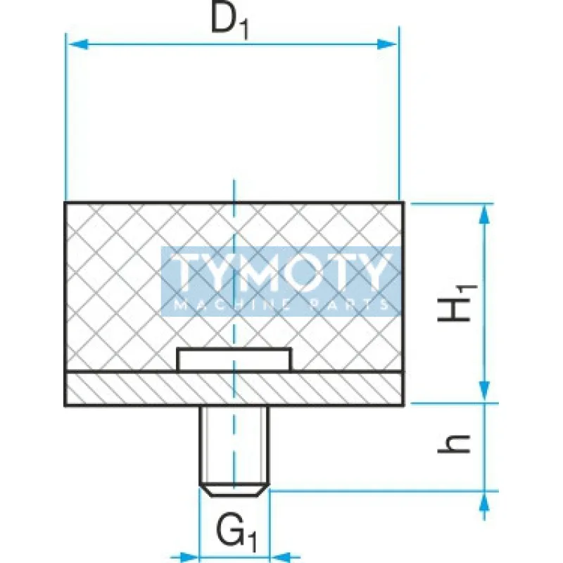 Silentblok typ 4 - 6x7 M3x6