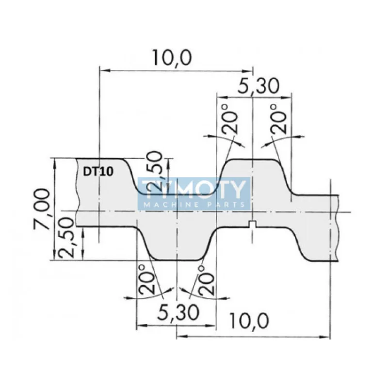 Remeň ozubený DT10 660 10 optibelt Alpha Torque