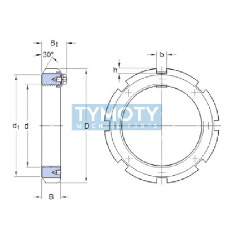 SKF HM 3044 poistná matica