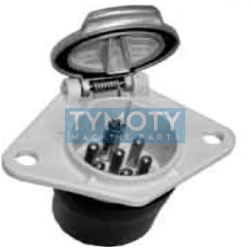 Zásuvka 24V 7P s hliníkovým krytom (6k+1d biela) + tesnenie JAEGER